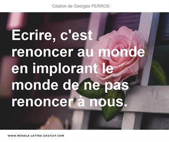 Citations Georges PERROS