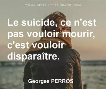 Citation de Georges PERROS