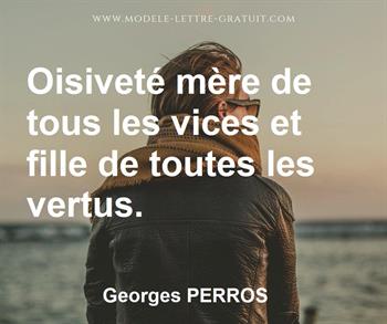 Citation de Georges PERROS