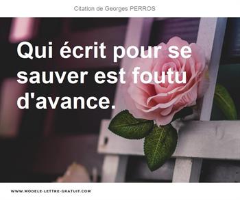 Citations Georges PERROS