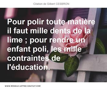 Citations Gilbert CESBRON