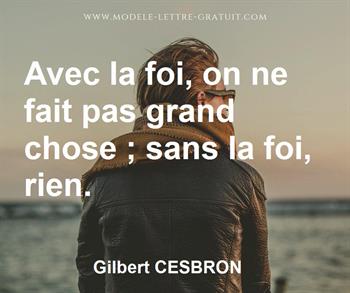 Citation de Gilbert CESBRON