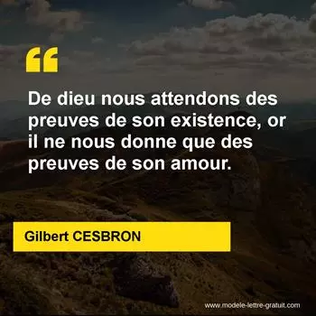 Citation Gilbert CESBRON