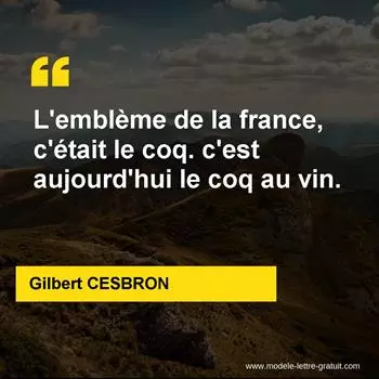 Citation Gilbert CESBRON