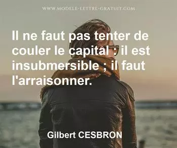 Citation de Gilbert CESBRON
