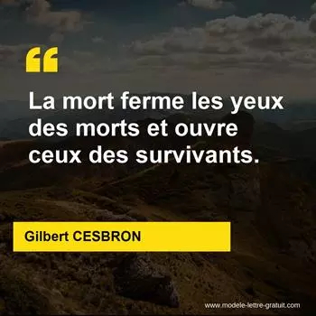 Citation Gilbert CESBRON