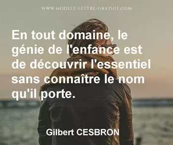 Citation de Gilbert CESBRON