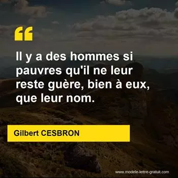 Citation Gilbert CESBRON