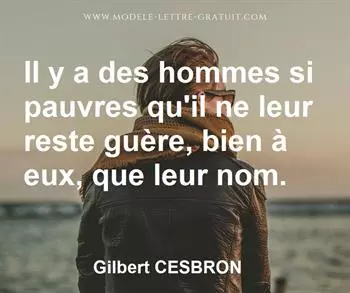 Citation de Gilbert CESBRON