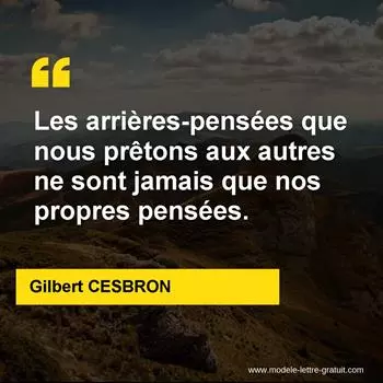 Citation Gilbert CESBRON