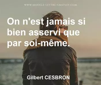 Citation de Gilbert CESBRON