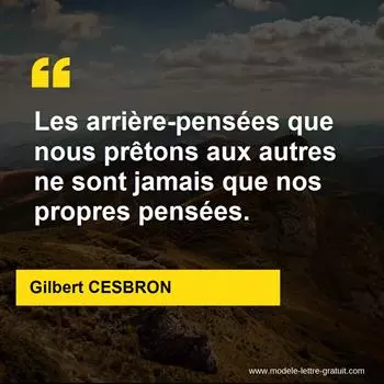 Citation Gilbert CESBRON