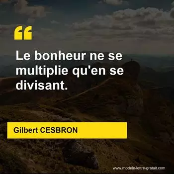 Citation Gilbert CESBRON