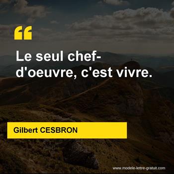 Citation de Gilbert CESBRON