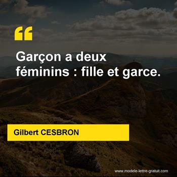 Citations Gilbert CESBRON