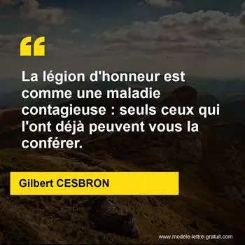 Citation Gilbert CESBRON