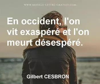 Citation de Gilbert CESBRON