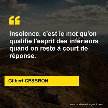 Citation de Gilbert CESBRON