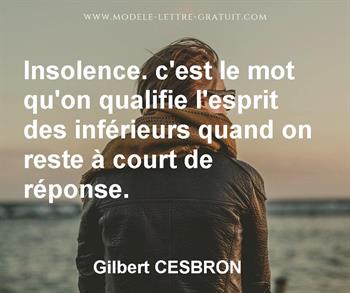 Citation de Gilbert CESBRON