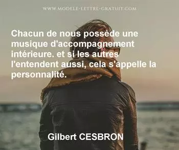 Citation de Gilbert CESBRON