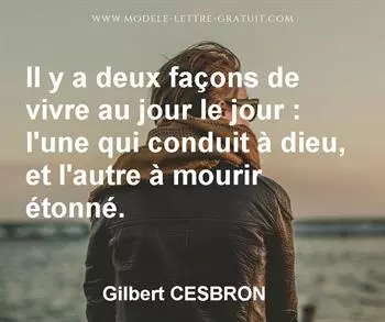 Citation de Gilbert CESBRON