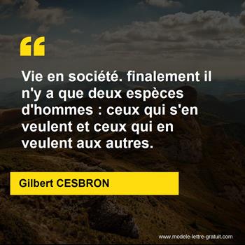 Citation de Gilbert CESBRON