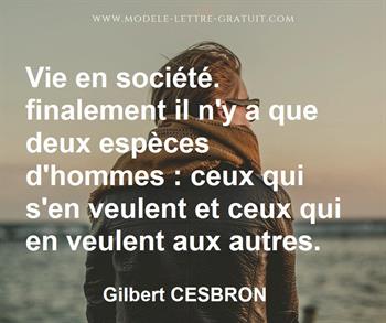 Citation de Gilbert CESBRON