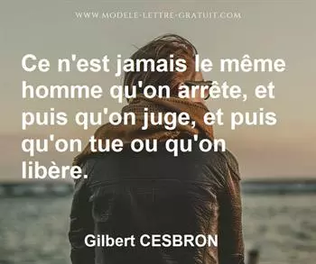 Citation de Gilbert CESBRON