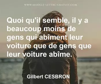 Citation de Gilbert CESBRON