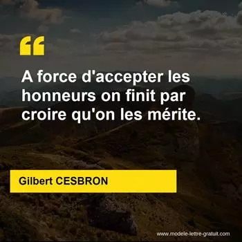 Citation Gilbert CESBRON