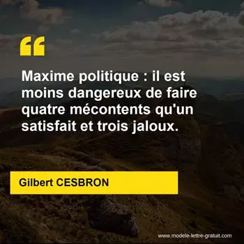 Citation Gilbert CESBRON
