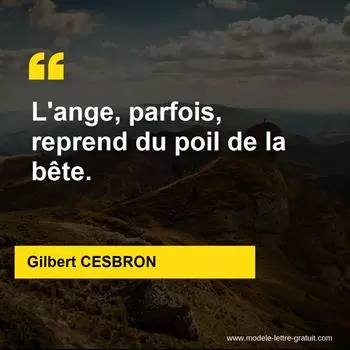 Citation Gilbert CESBRON