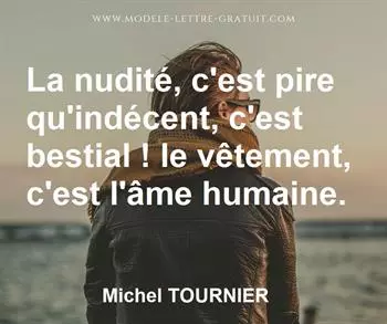 Citation de Michel TOURNIER