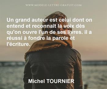 Citation de Michel TOURNIER