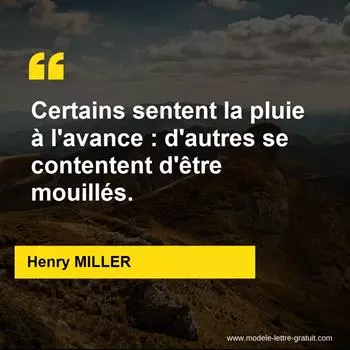 Citation Henry MILLER