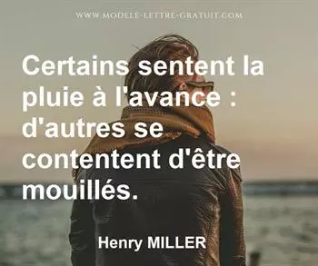 Citation de Henry MILLER
