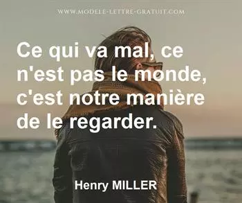 Citation de Henry MILLER