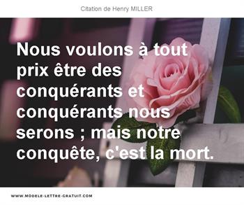 Citations Henry MILLER