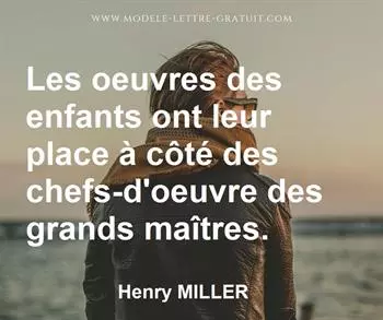 Citation de Henry MILLER