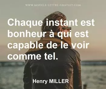 Citation de Henry MILLER