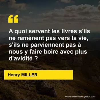 Citation Henry MILLER