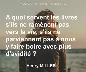 Citation de Henry MILLER