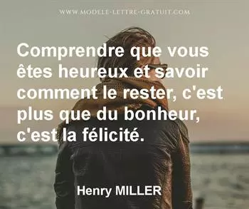 Citation de Henry MILLER
