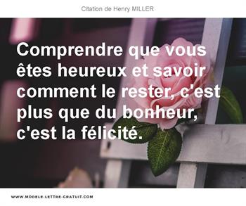 Citations Henry MILLER