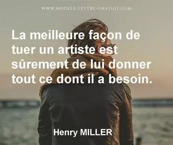 Citation de Henry MILLER