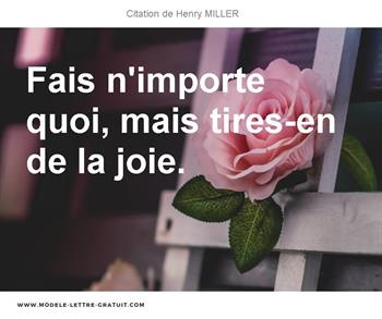 Citations Henry MILLER
