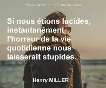 Citation de Henry MILLER