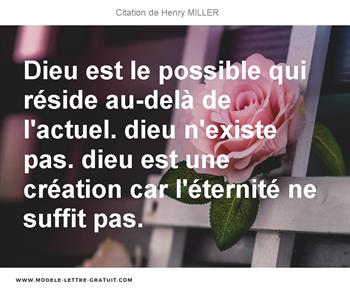 Citations Henry MILLER