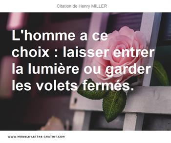 Citations Henry MILLER
