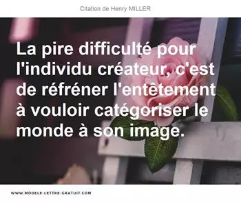 Citations Henry MILLER